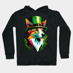 Portuguese Podengo Pequeno Celebrates Saint Patrick's Day Hoodie